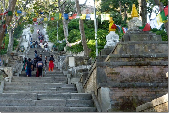 101108_P1020541_Nepal, Kathmandu, Monkey Temple, Treppen