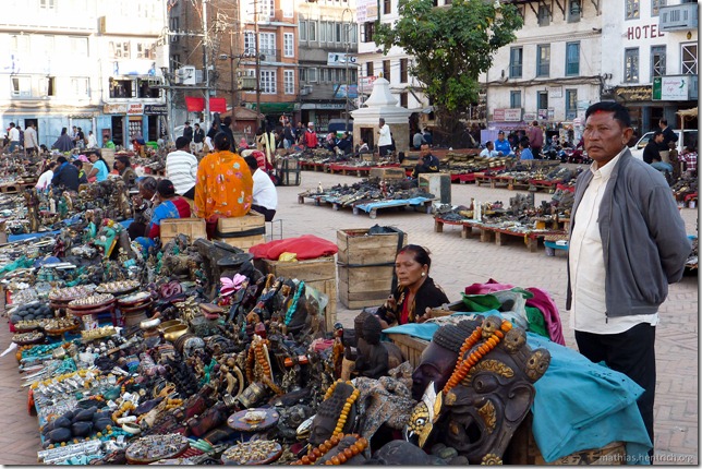 101110_P1020594_Nepal, Kathmandu, Basantapur Durbar Square, Marktplatz