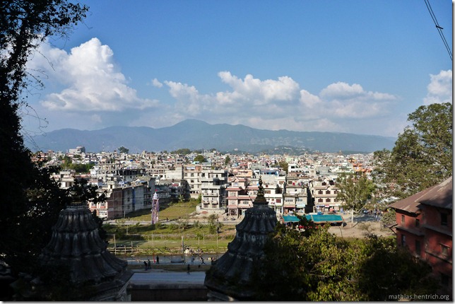 101111_P1020696_Nepal, Kathmandu, nach Boudhanath-Pagode, Aussicht