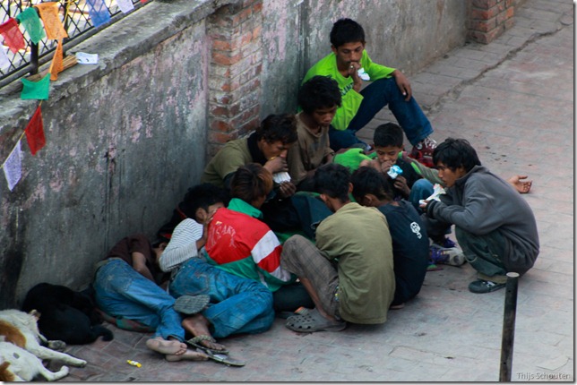 101111_TS-IMG_2814_Nepal, Kathmandu, Thamel, Straßenkinder