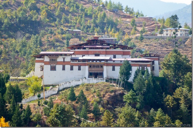 101120_P1030495_Bhutan, , Aussicht, Simtokha Dzong